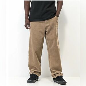 Empyre Kids Khaki Corduroy Loose Fit Skate Pants Size 26